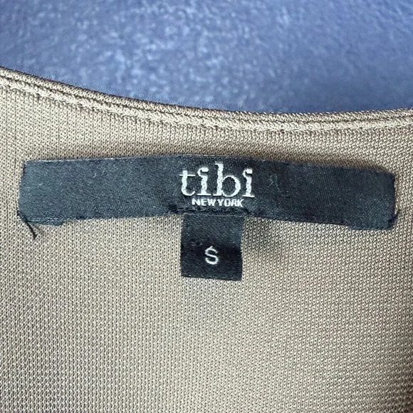 Tibi Greige (gray/beige) V-Neck Sleeveless Maxi Dress, Size Small - Picture 2 of 9